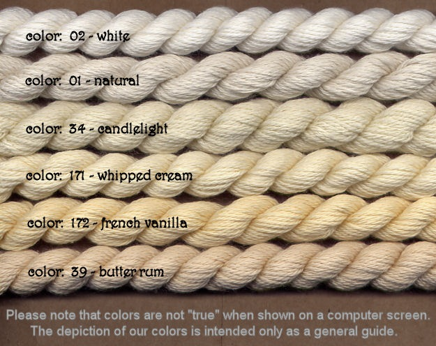 Fibers Silk and Ivory    WHITE