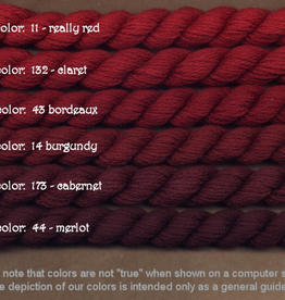 Fibers Silk and Ivory    011  REALLY RED