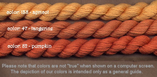 Fibers Silk and Ivory   047  TANGERINE