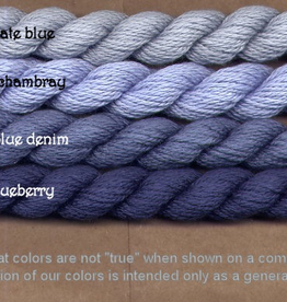 Fibers Silk and Ivory  109   BLUE DENIM