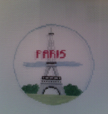 Canvas EIFFEL TOWER  PARIS ROUND  BT198