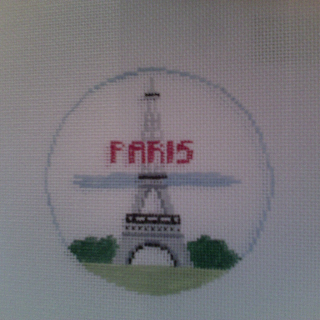 Canvas EIFFEL TOWER  PARIS ROUND  BT198