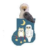 Canvas STARRY NIGHT OWLS WITH OWL  CM560