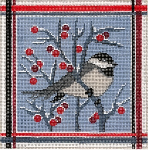 Canvas WINTER CHICKADEE  C877