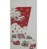 Canvas COUNTRY SCENE STOCKING  2389