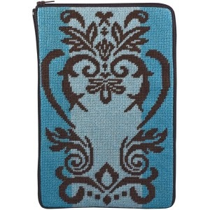 Canvas DAMASK STITCH AND ZIP EBOOK COVER SZ815