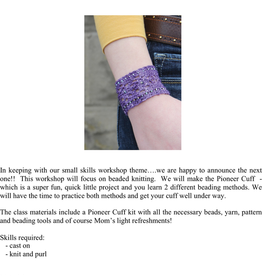 Class INTRO TO BEADED KNITTING WORKSHOP