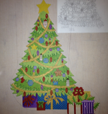 Canvas CHRISTMAS TREE STOCKING  CS7273