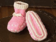 Yarn THRUM MITTENS AND BOOTIES SET