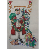 Canvas SANTA/BUNNY STOCKING  1761