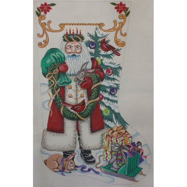 Canvas SANTA/BUNNY STOCKING  1761