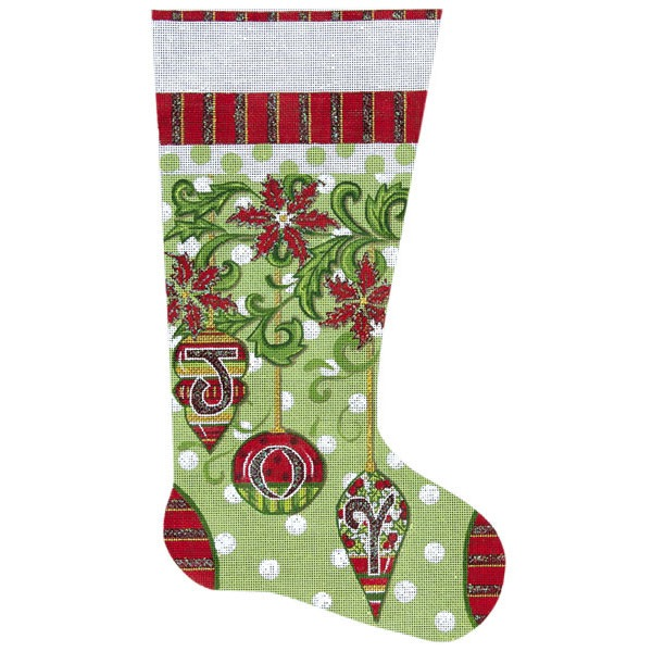 Canvas JOY XMAS STOCKING 2135