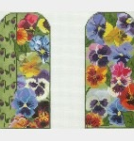 Canvas PANSIES EYEGLASS CASE  WG11585E