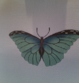 Canvas BUTTERFLY BLUE  1414C