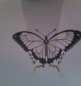 Canvas BUTTERFLY BLACK/WHITE  1414A