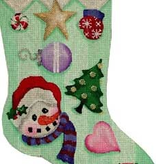 Canvas SNOWMAN CANDY STAR CS231