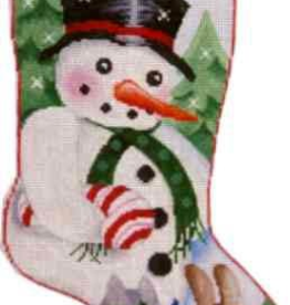 Canvas SNOWMAN STOCKING CS251A