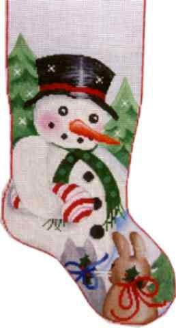 Canvas SNOWMAN STOCKING CS251A  SALE  REG $134