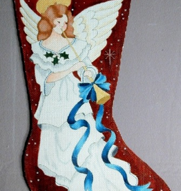 Angel with Horn Needlepoint Stocking – The French Cottage