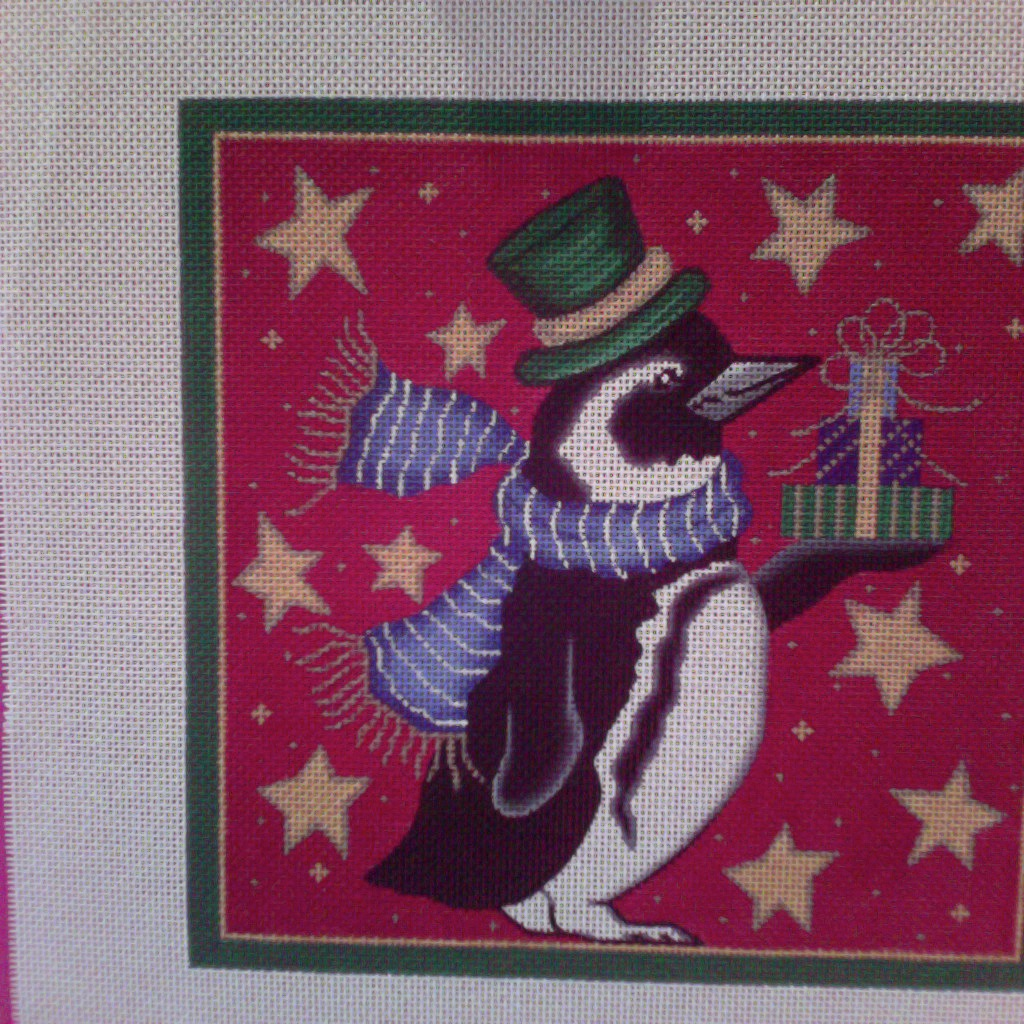 Canvas XMAS PENGUIN  6160