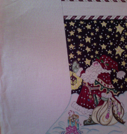 Canvas SANTA WITH LANTERN  X28