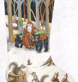 Canvas WOODLAND SANTA  188001