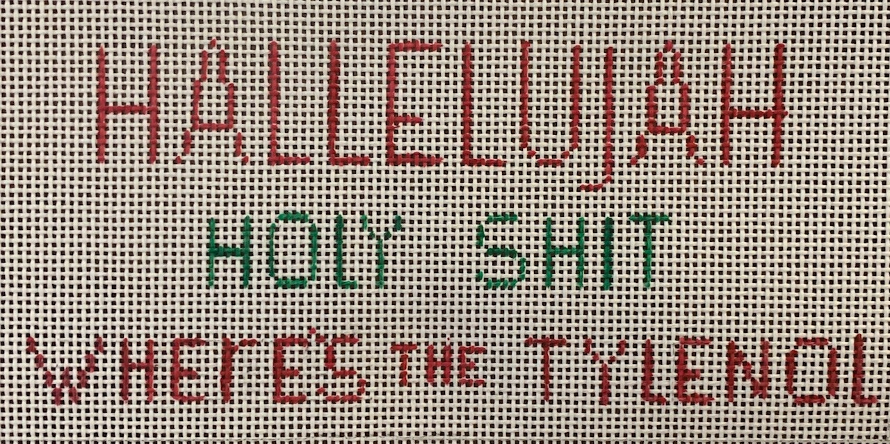 Canvas HALLELUJAH, HOLY SHIT  DS41