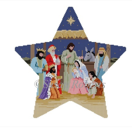Canvases NATIVITY TREE TOPPER  3395