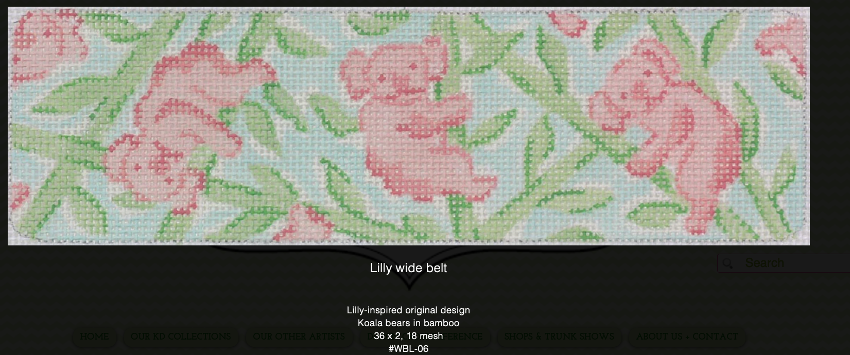 Canvases KOALA BEARS LILLY STYLE WIDE BELT WBL06