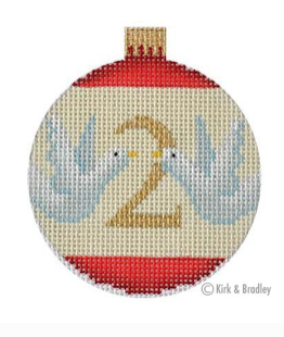 Canvas 12 DAYS BAUBLE - 2 TURTLE DOVES  NTG1632
