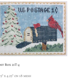 Canvas VINTAGE STAMP - POST BOX  21T4