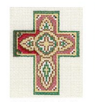 Canvas BURGANDY ENAMEL CROSS  DW1720