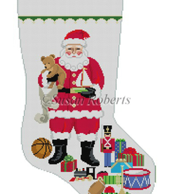 Canvas SANTA WITH BOY TOYS  3217