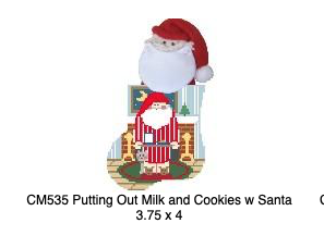 Canvas PUTTING OUT MILK AND COOKIES  CM535