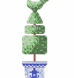 Canvas TOPIARY PEACOCK ORNAMENT  KB1621
