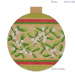 Canvas HOLIDAY BAUBLES - MISTLETOE  KB1522