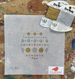 Canvas SILVER AND GOLD ROUND  RO015