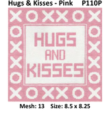 Canvas HUGS AND KISSES - PINK  P110P