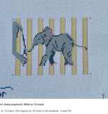 Canvas HANG ON!  BABY ELEPHANT  T8