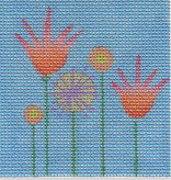 Canvas 5 FLOWERS SQUARE  ZE631