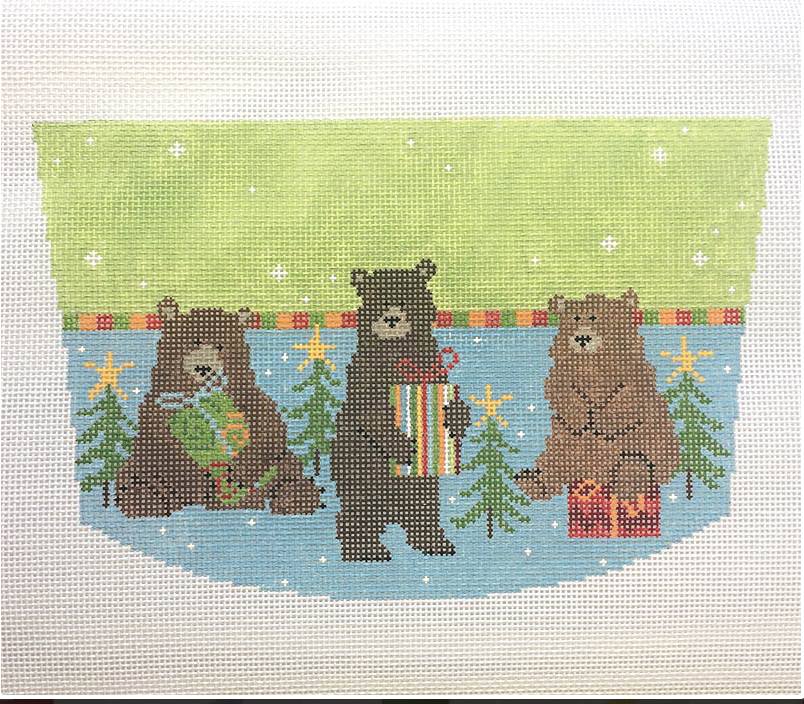 Canvas BEARS STOCKING CUFF   PCH022