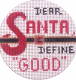 Canvas DEAR SANTA ORNAMENT  X283