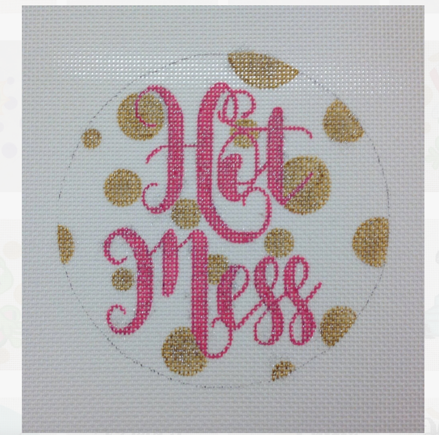 Canvas HOT MESS  APBR16  4.5"ROUND