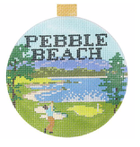 Canvas PEBBLE BEACH TRAVEL ROUND  KB1642