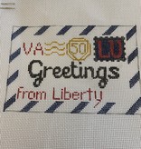 Canvas GREETINGS FROM LIBERTY RDcustom