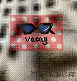 Canvas LUGGAGE TAG INSERT - SUNGLASSES