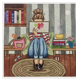 Canvas GIRL STITCHING  GEP274