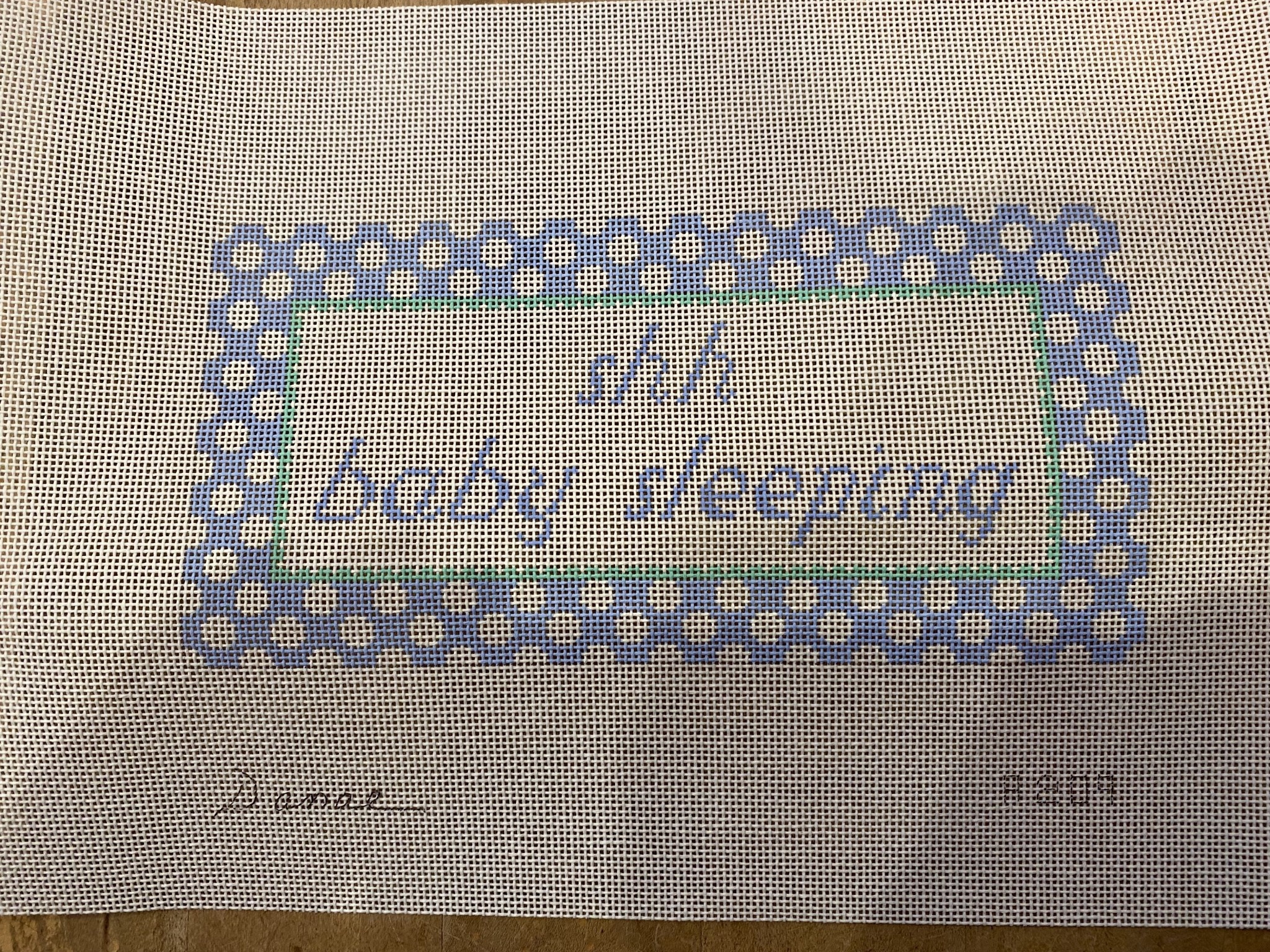 Canvas BABY SLEEPING - BLUE A209