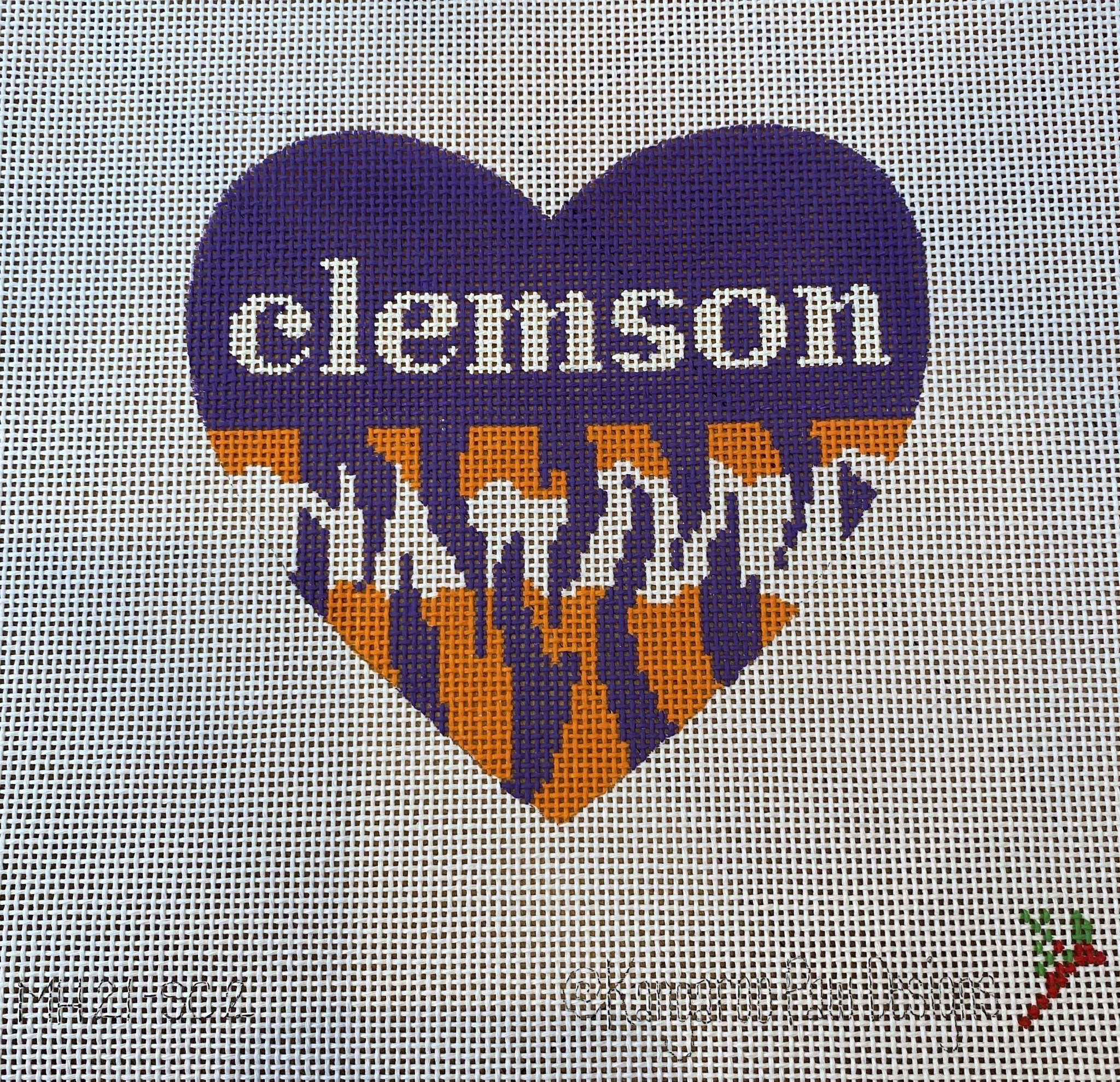 Canvas CLEMSON HEART MH21-SC2