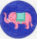 Canvas PINK ELEPHANT 3" ROUND INSERT  INSL3-44